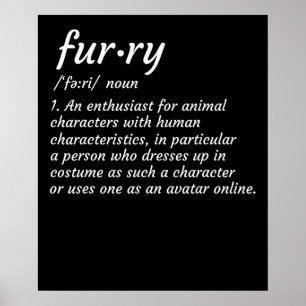 Poster Definição Furry Fandom Furries Design Cosplay