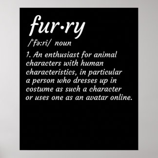Poster Definição Furry Fandom Furries Design Cosplay