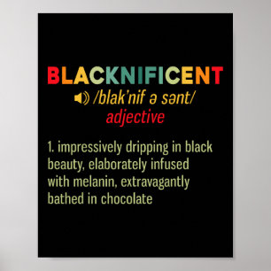 Poster Definição Magnífica Negra Orgulho Sonho Como Le