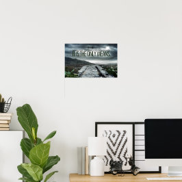 Poster "Definindo um exemplo" Cotação Inspiracional