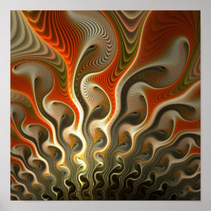 Póster Definir as chamas de Abstrato do Phasers