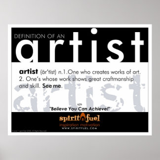 Poster Definition - Artista