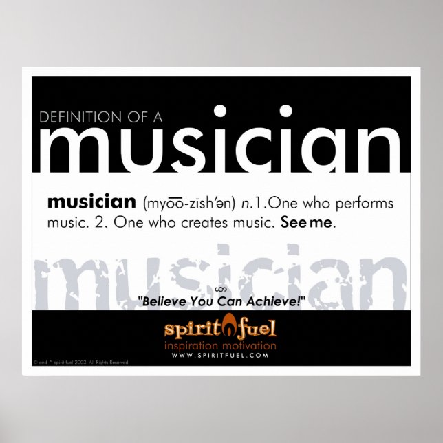 Poster Definition - Músico (Frente)