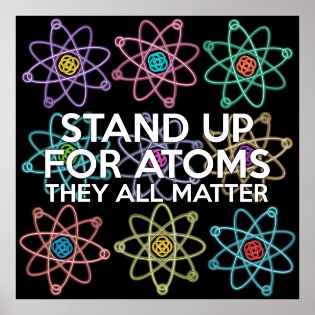 Poster DEFIRO OS ÁTOMOS Piada Científica (Frente)