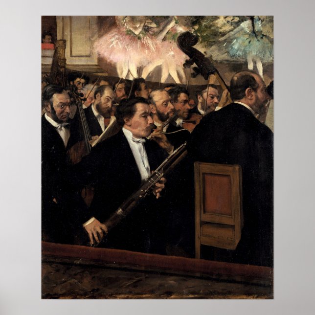 Poster Degas - A Orquestra Na Ópera (Frente)