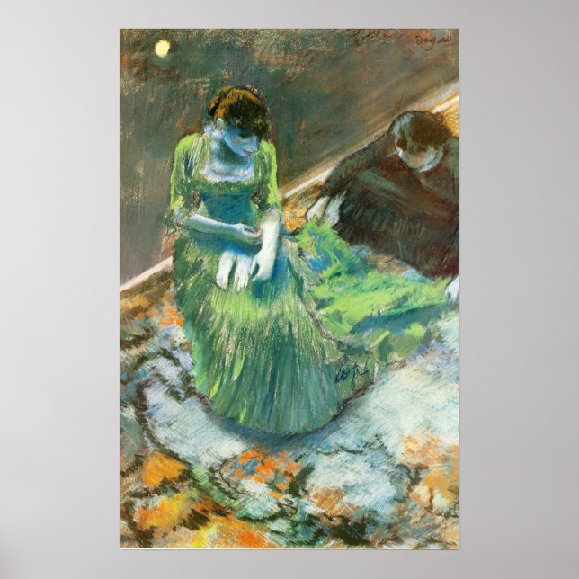 Poster Degas - Antes Da Cortina Ligar Para 1892 (Frente)