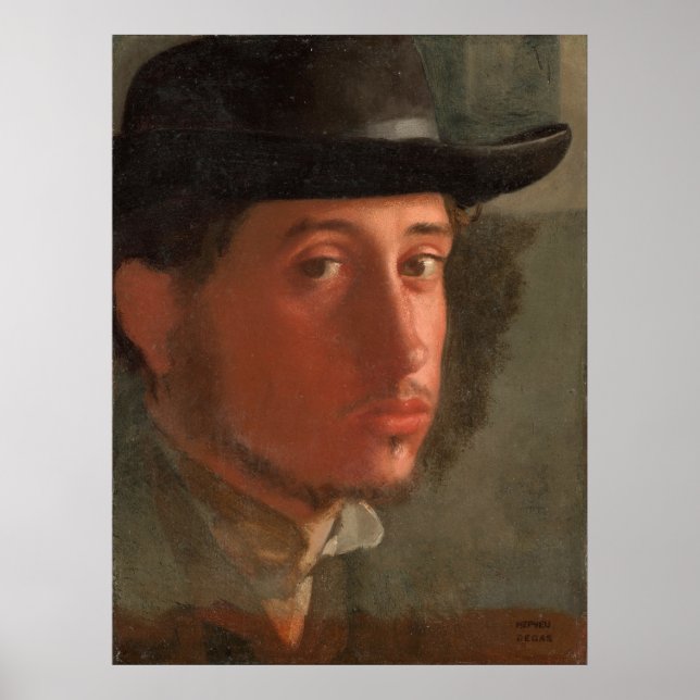 Poster Degas, autorretrato (Frente)