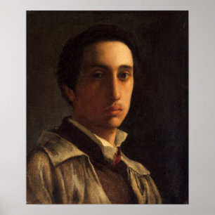 Poster Degas - Autorretrato 1856