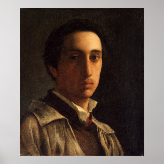 Poster Degas - Autorretrato 1856 (Frente)