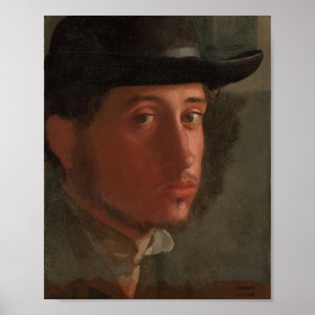 Poster Degas - Autorretrato (1857) (Frente)