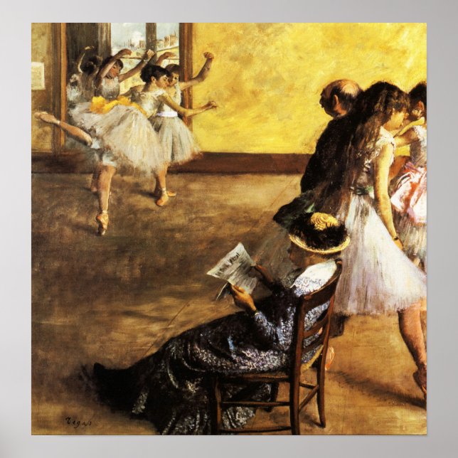 Poster Degas - Classe de Balé O Dance Hall 1880 (Frente)