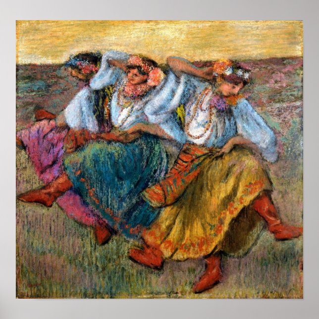 Poster Degas - Dançarinos Russos (Frente)