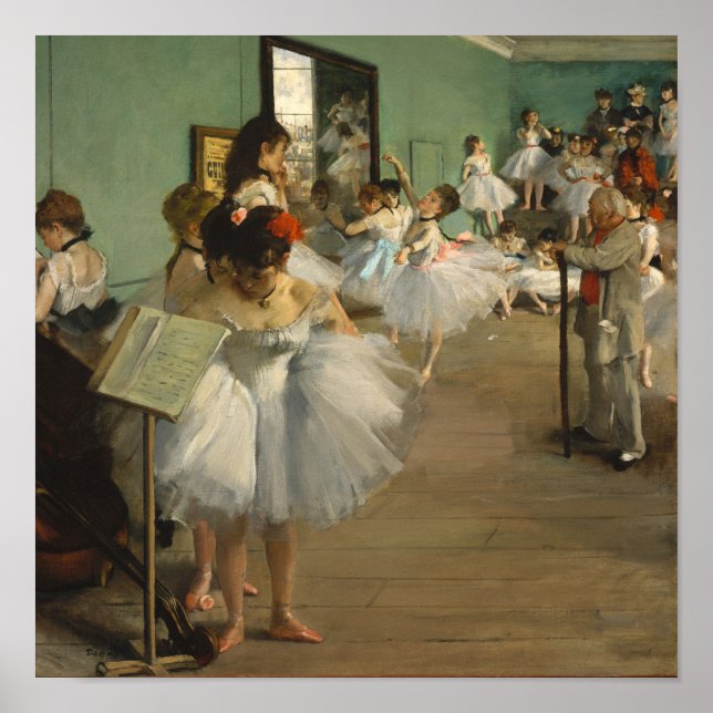 Poster Degas Dance Class Balés Dancers Ballerina Art (Frente)