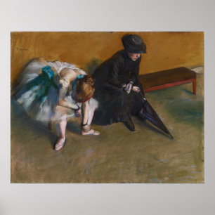 Poster Degas - Esperando
