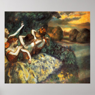 Póster Degas Four Dancers