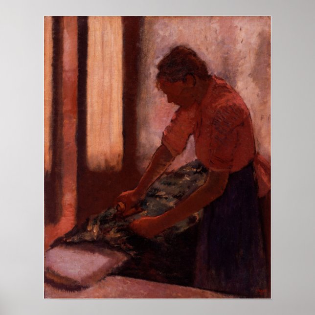 Poster Degas - Mulher Passando Roupa (Frente)