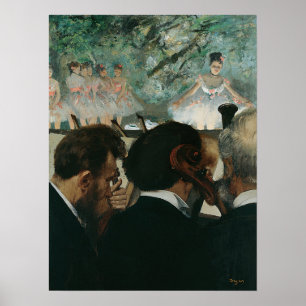 Poster Degas - Músicos da Orquestra