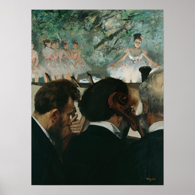 Poster Degas - Músicos da Orquestra (Frente)