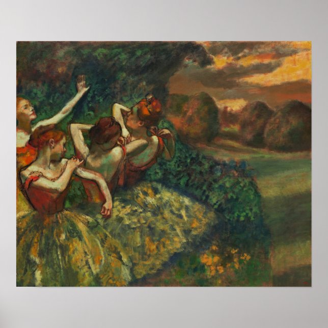 Poster Degas - Quatro Dançarinos (Frente)