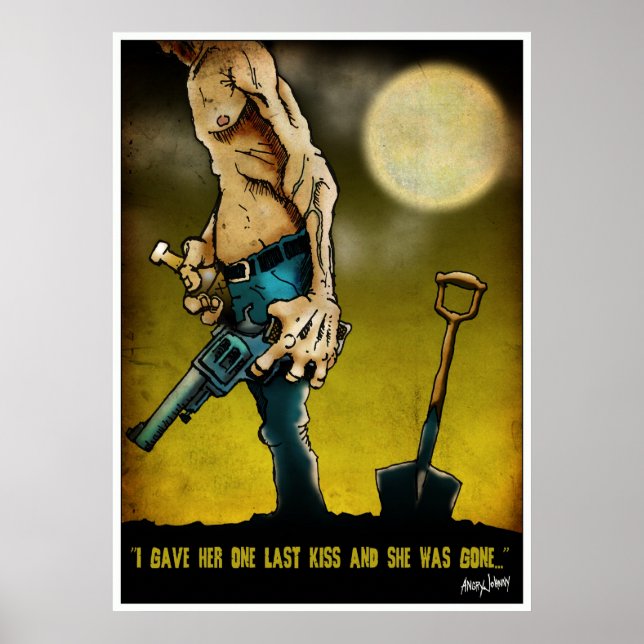 Póster "Dei-Lhe Um Último Beijo E Ela Se Foi" (Frente)