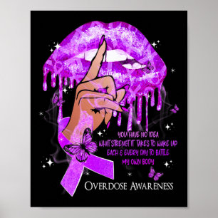 Poster Deitar Lábios Borboletas Mulheres Sensibilização