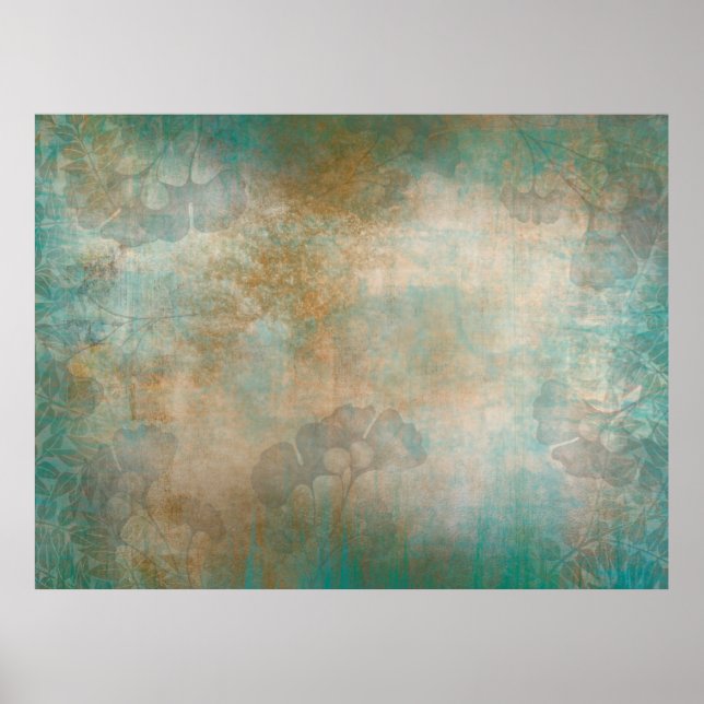 Poster Deixa papel de parede de fundo grunado (Frente)