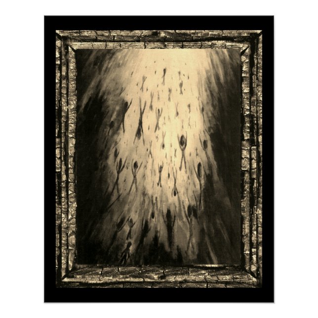 Póster Deixando A Escuridão Entrar Na Luz (Frente)