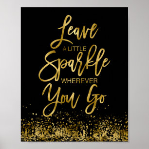 Poster Deixar Uma Mensagem Motivacional Pouca