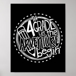 Poster Deixe a Aventura da 4ª Série Começar Chá da Quarta