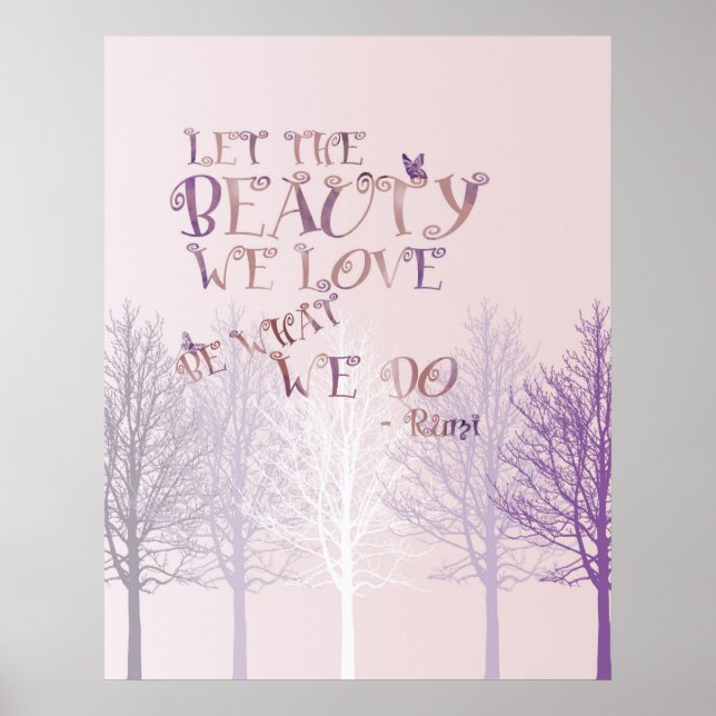 Poster Deixe a beleza (Frente)