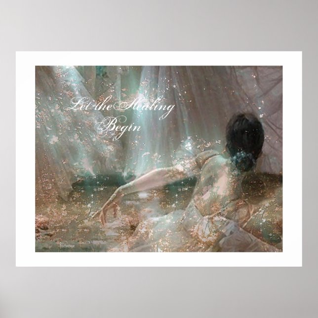 Póster "Deixe a cura começar" (Frente)