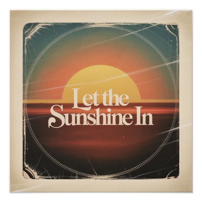 Póster Deixe a Luz do Sol Entrar (Frente)