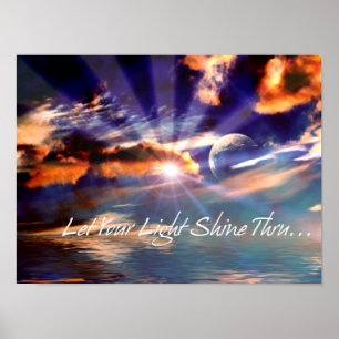 Póster Deixe A Sua Luz Brilhar