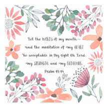 Deixe as palavras da minha boca - Ps 19:14