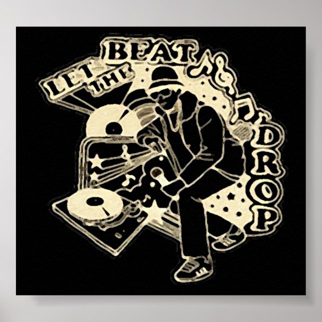 Poster deixe cair a batida (Frente)