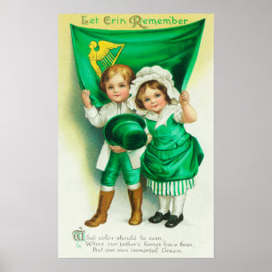 Póster Deixe Erin Lembrar-se de Casal segurando uma bande