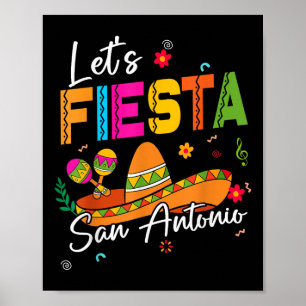 Poster Deixe Fiesta San Antonio Texas Cinco De Mayo Mexic
