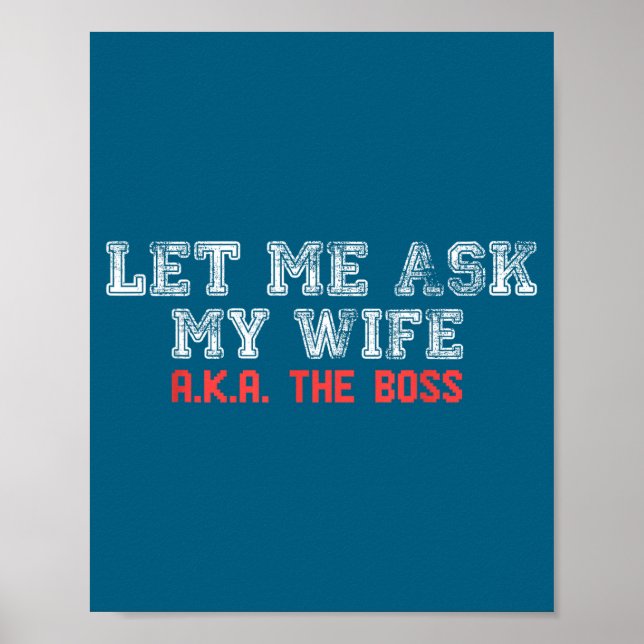 Poster Deixe-me Perguntar à Minha Esposa Aka A Chefe Mari (Frente)