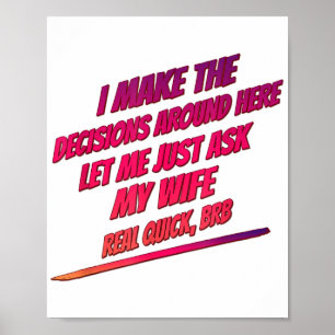 Poster Deixe-Me Perguntar A Minha Esposa - Marido Engraça