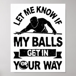 Poster Deixe-Me Saber Se Minha Piscina Engraçada Está Eng