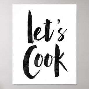 Póster Deixe-nos cozinhar