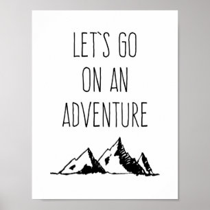 Póster Deixe-nos ir em uma aventura