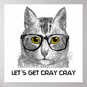 Póster Deixe-nos obter Cray Cray