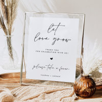 Deixe o Amor Crescer Placa de Mesa para Lembranças