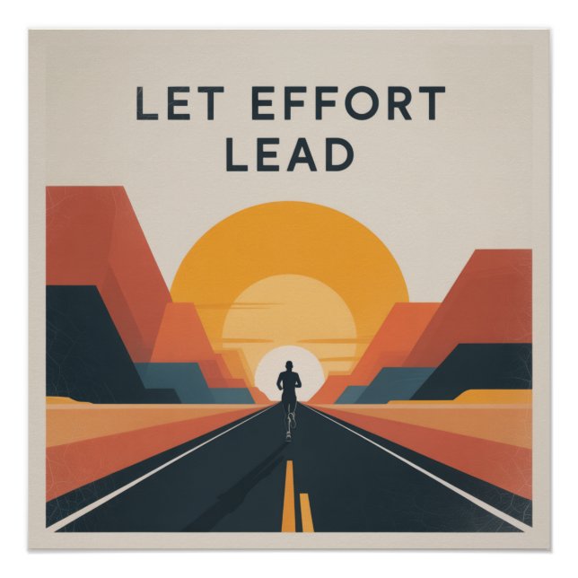 Póster Deixe o Esforço Liderar (Frente)