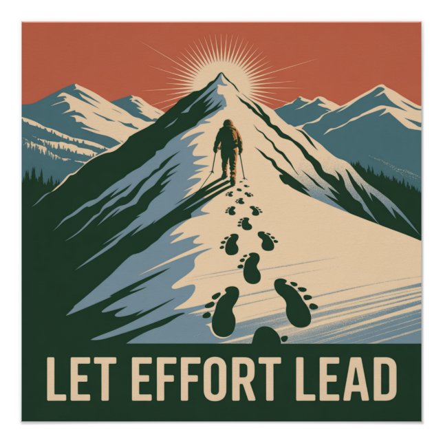 Póster Deixe o Esforço Liderar (Frente)