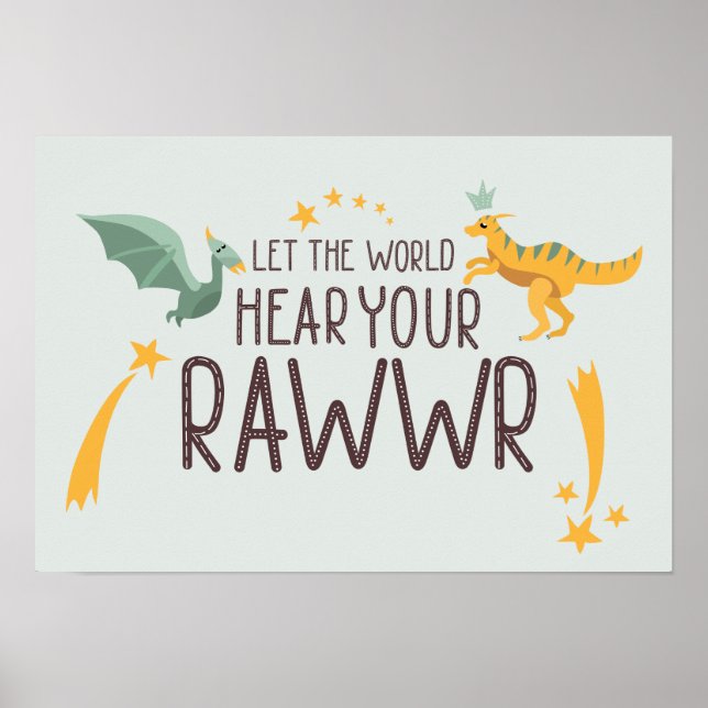 Poster Deixe o Mundo Ouvir o Seu Rugido (Frente)