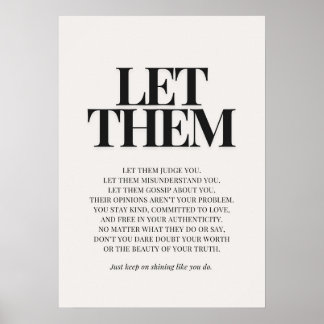 Poster Deixe-os – Citação Inspiradora