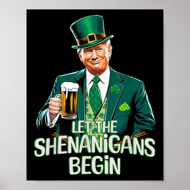 Poster Deixe Os Shenanigans Começarem A Rua Engraçada. Pa (Frente)
