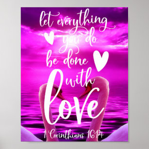 Poster Deixe que tudo que você faz seja feito com amor